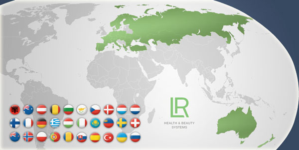 Presencia mundial de la empresa LR Health and Beauty Systems