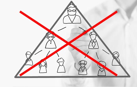 El marketing en red no es venta piramidal